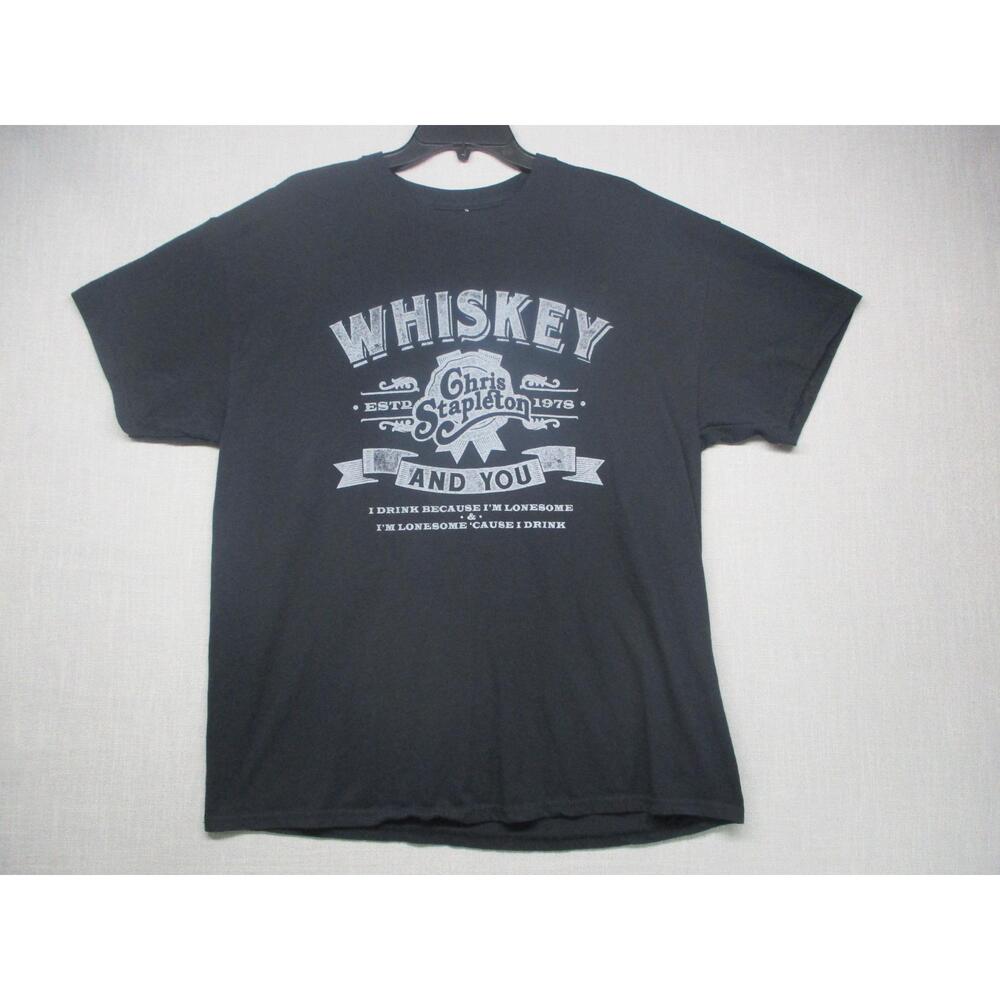 Chris Stapleton Black Country Music Americana Graphic T-Shirt Men Size XL‎
